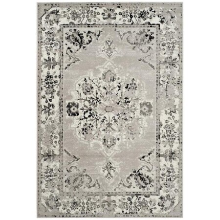 Safavieh 4 x 6 ft. ContemporarySkyler Power Loom Area RugGrey & Ivory SKY169K-4